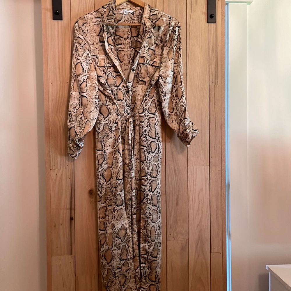BB Dakota Snake Print Maxi Dress